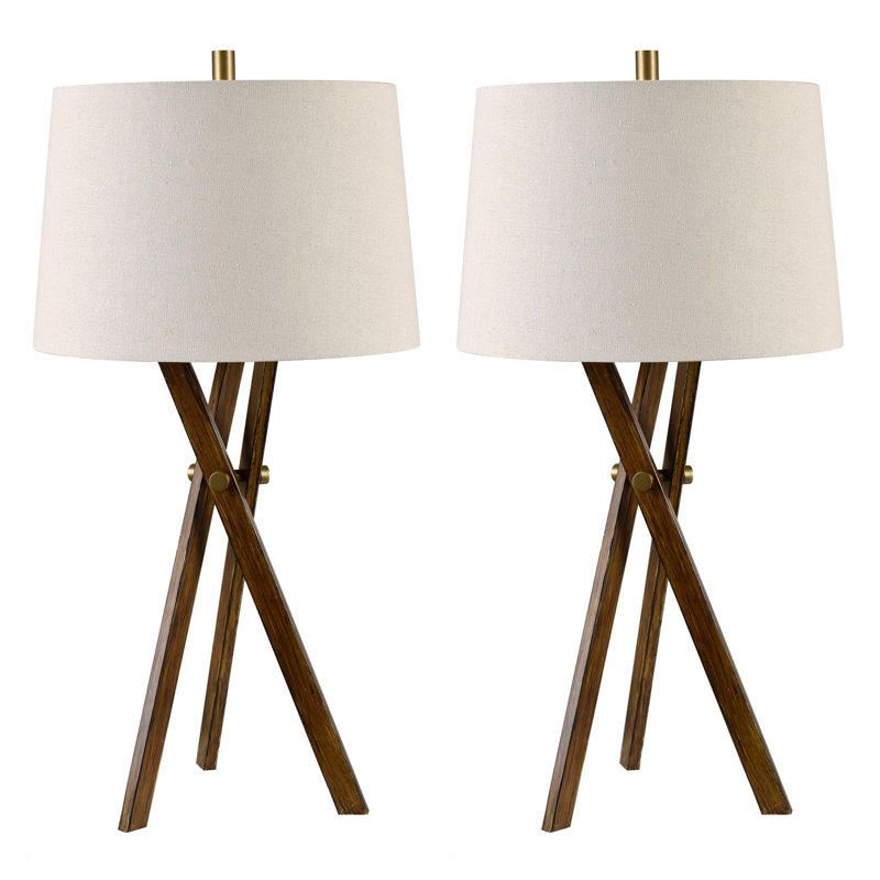 Set Of 2 Metal Table Lamps