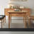 Oak Rectangular Solid Wood Top with Solid Wood Base Dining Table-105968604-105968603