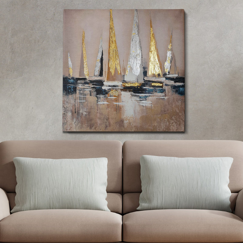 Elena - peinture sur toile tendue, L 20 po x H 20 po