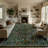 Kaldi Floral Washable Area Rug – Intricate Nature-Inspired Design, Non-Slip Soft Floor Mat for Living Room, Bedroom, and Entryway-23885829-23885951
