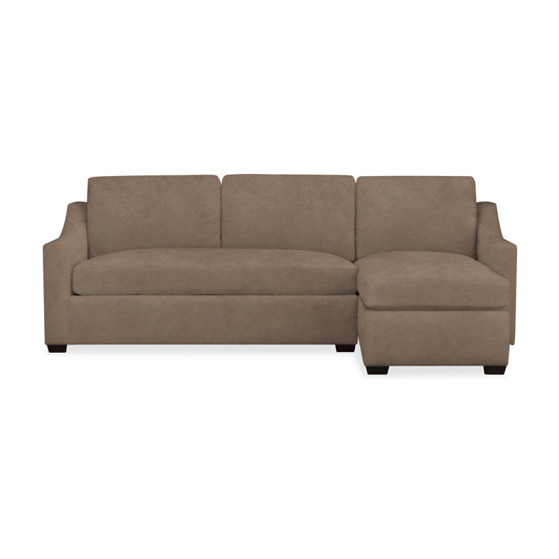Cranbrook Upholstered L-Shaped Sectional, Right Hand Facing, Drusky Linen Sustain® Basketweave