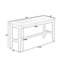 Banc rembourré en similicuir Michaelee-122938948