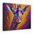 Girafe abstraite mauve moderne, peinture à l'huile sur toile-786404706