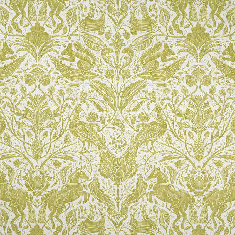 Country Garden Forest Trail Fabric, Citrus