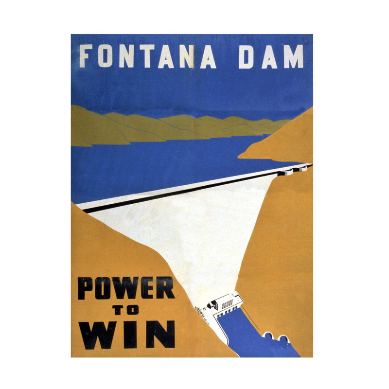 «American School Fontana Dam, Power To Win», reproduction d'art sur toile, H 32 po x l 24 po