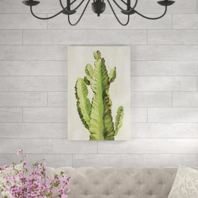 Front Yard Cactus II by Silvia Vassileva - Wrapped Canvas Painting