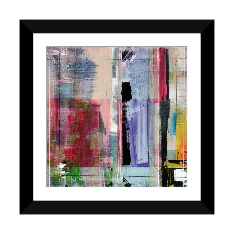 «Vienne», reproduction d'art sur toile tendue, H 16 po x l 16 po x P 1 po, Papier d'art encadré noir