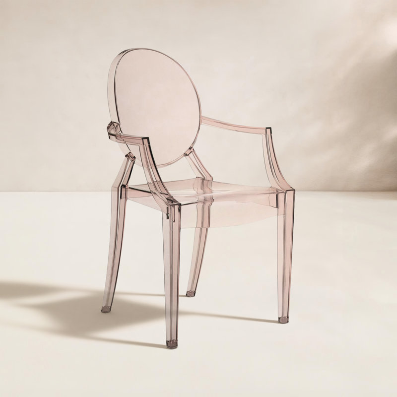 Louis Ghost Outdoor Dining Armchair, Orange