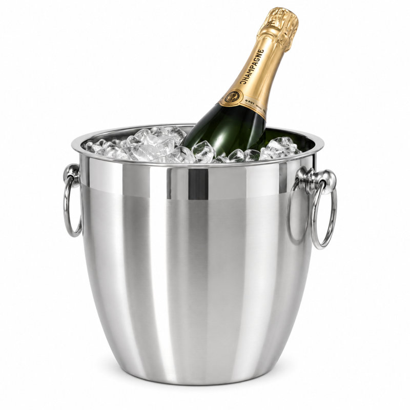 Stainless Steel Champagne & Ice Bucket (4 lt)
