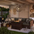 Ensemble de terrasses 8 pièces avec foyer Benboe