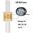 Dimmable LED Wall Sconce with Crystal Accent