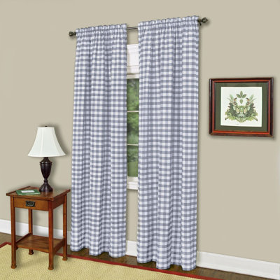 Draves Semi Sheer Curtain Pair