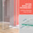 34'' - 35 1/4'' W x 72'' H Frameless Pivot Swing Shower Doors Tempered Glass Bathroom Door with Handle-101257008-101257010