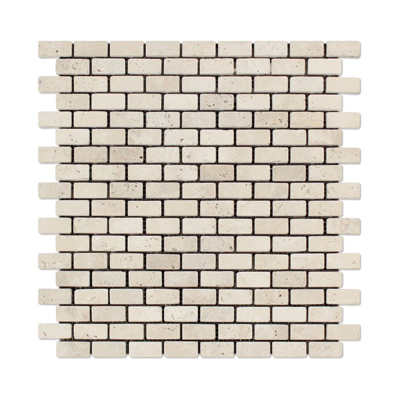 Carreau de mosaïque en travertin
