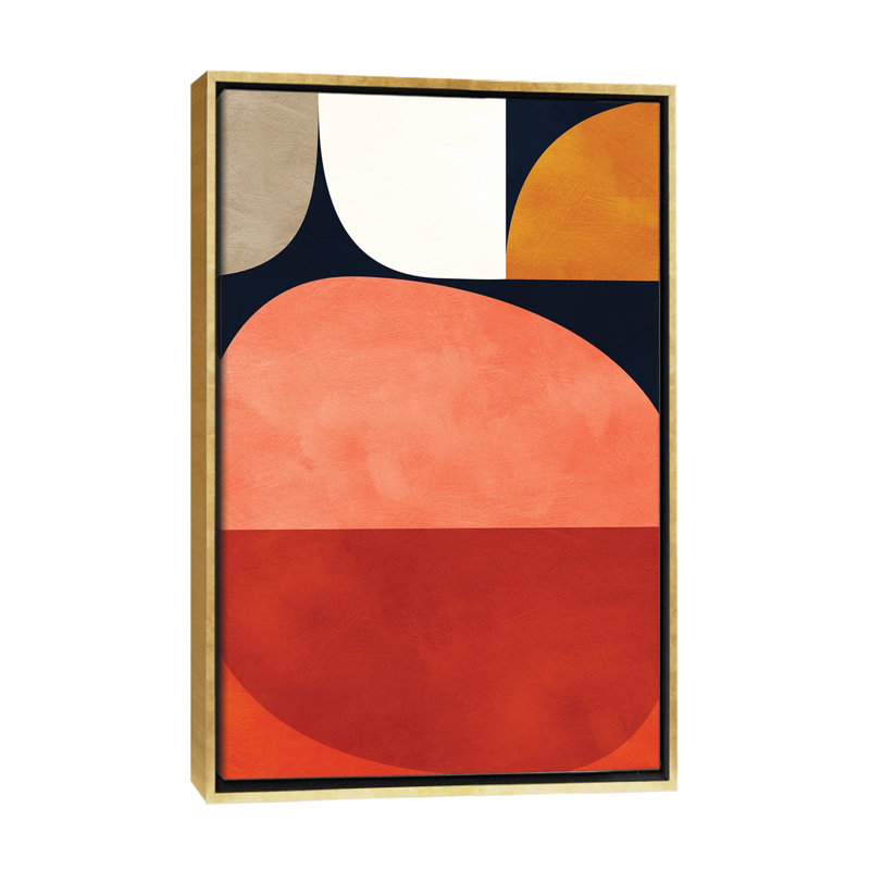 «Mid Century Modern VI» par Ana Rut Bré - impression d'art graphique, Toile encadrée d'or, Aucun mat