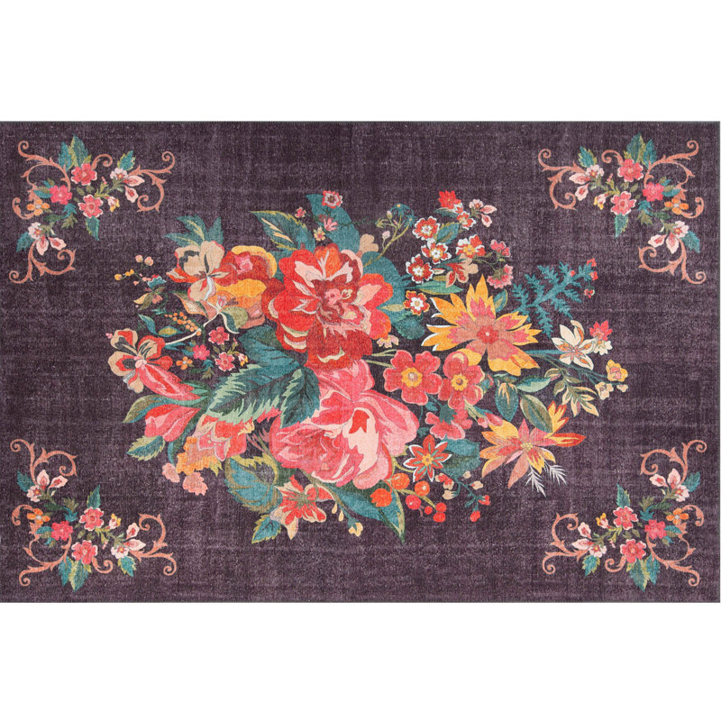 Luxurious Machine Washable Carpet, 100% Polyester, 7.5 x 10.8 Feet | Pile Height: 0.2 Inches, 1850 g/m² | Recycled Poly Cotton Underside, Easy Care, Perfect for Living Room & Bedroom, Soft & Durable Design