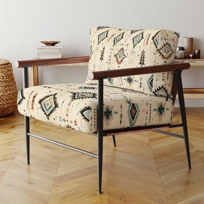 Fauteuil d'appoint rembourré Tribal Nomad Boho