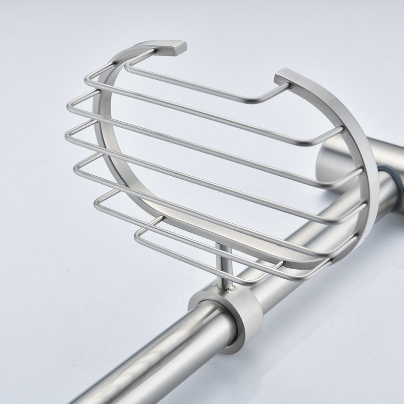 Pomme de douche avec système de douche à main avec pomme de douche à pluie 8 po, Brushed Nickel