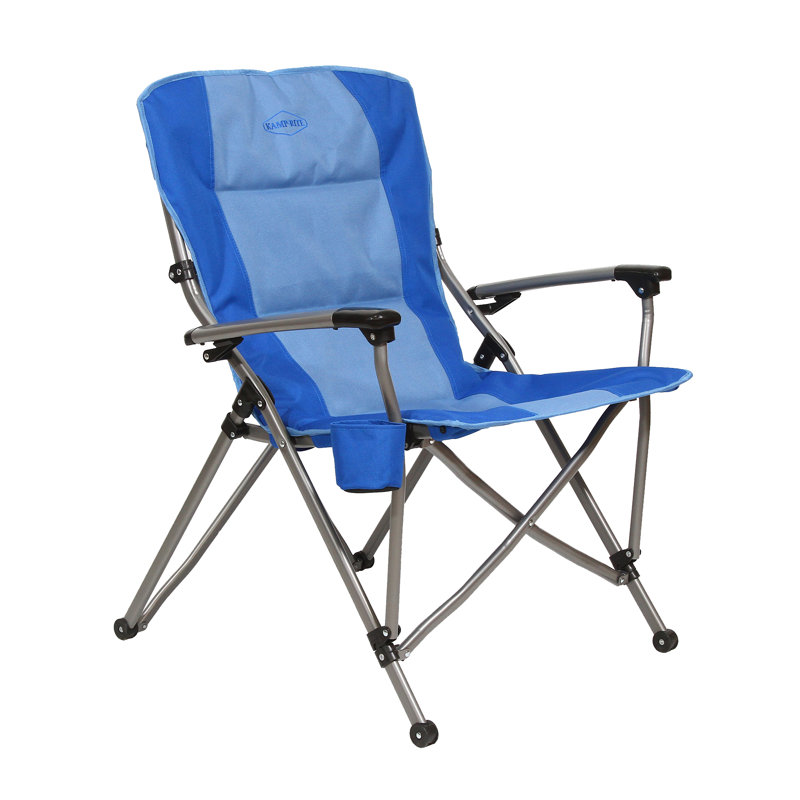 Folding Camping Chair, Blue/Light Blue