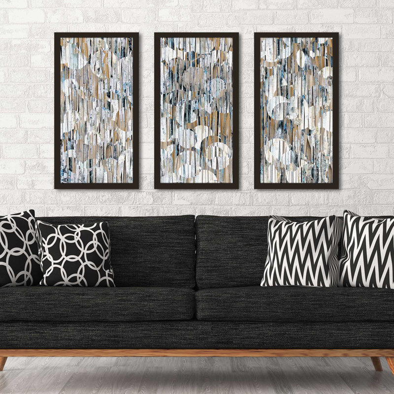 «Hebrews 4: 12 the Word» par Mark Lawrence - 3 pièces encadrées, L 40,5 po x H 25,5 po x P 1 po