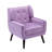 Jaqueze Upholstered Polyester Tufted Square Arm Accent chair-1087281856