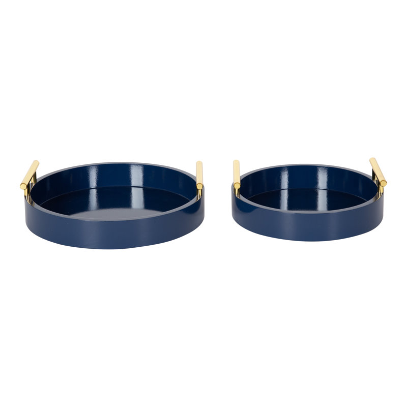 Norvan Tray - Set of 2, Blue