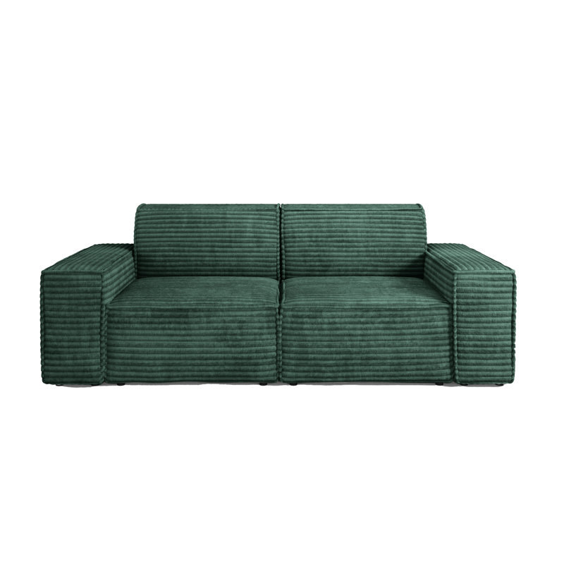 Mathushan 2 Seater Loveseat, Green