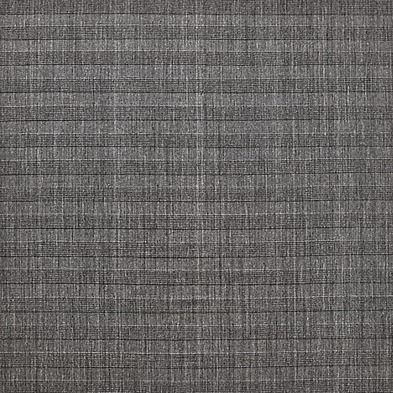 Tapis rayé gris foncé Krahn, Carré 5 pi