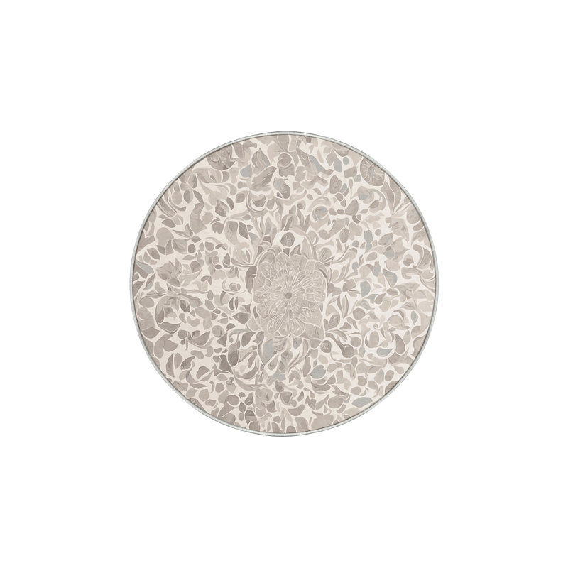 Tapis beige soyeux et moelleux, Rectangulaire 3 pi x 5 pi
