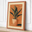 Potted Plant Geometric Botanical - Wrapped Canvas-131763838-131763846