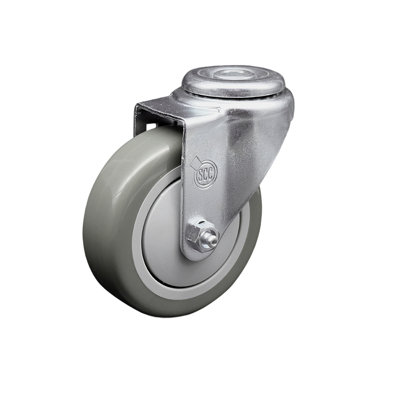4 Inch Polyurethane Wheel Swivel Bolt Hole Caster Service Caster Brand