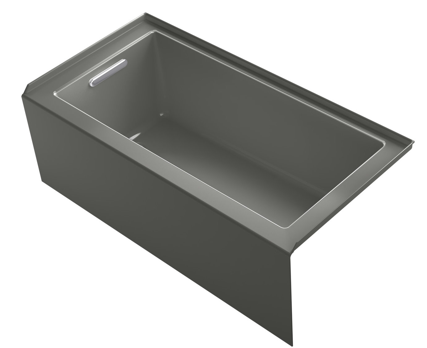 Underscore 60 in. Rectangular Apron Front Right Drain Bathtub in Cashmere Underscore 60 in. Rectangular Apron Front Right Drain Bathtub in Cashmere