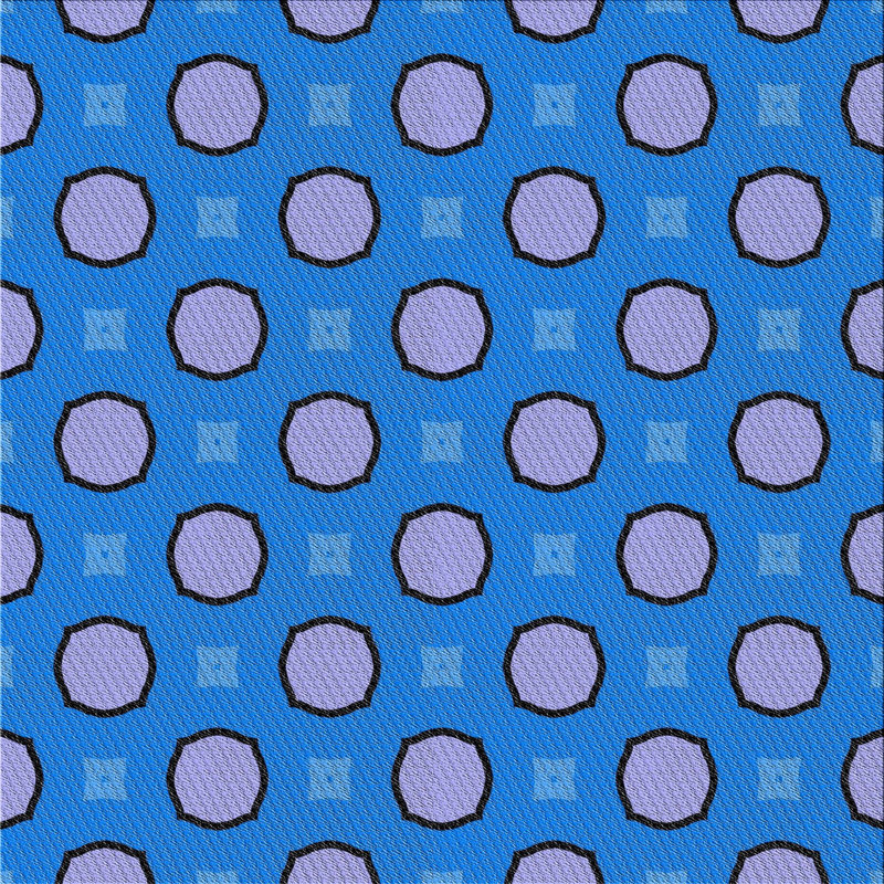 Tapis bleu / violet Power Loom, Carré 8 pi