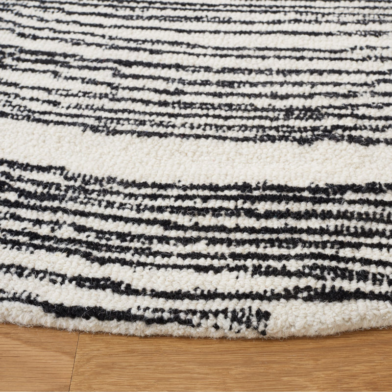 Tapis en laine et en coton touffeté à la main Madiya, Rectangle 4 pi x 6 pi