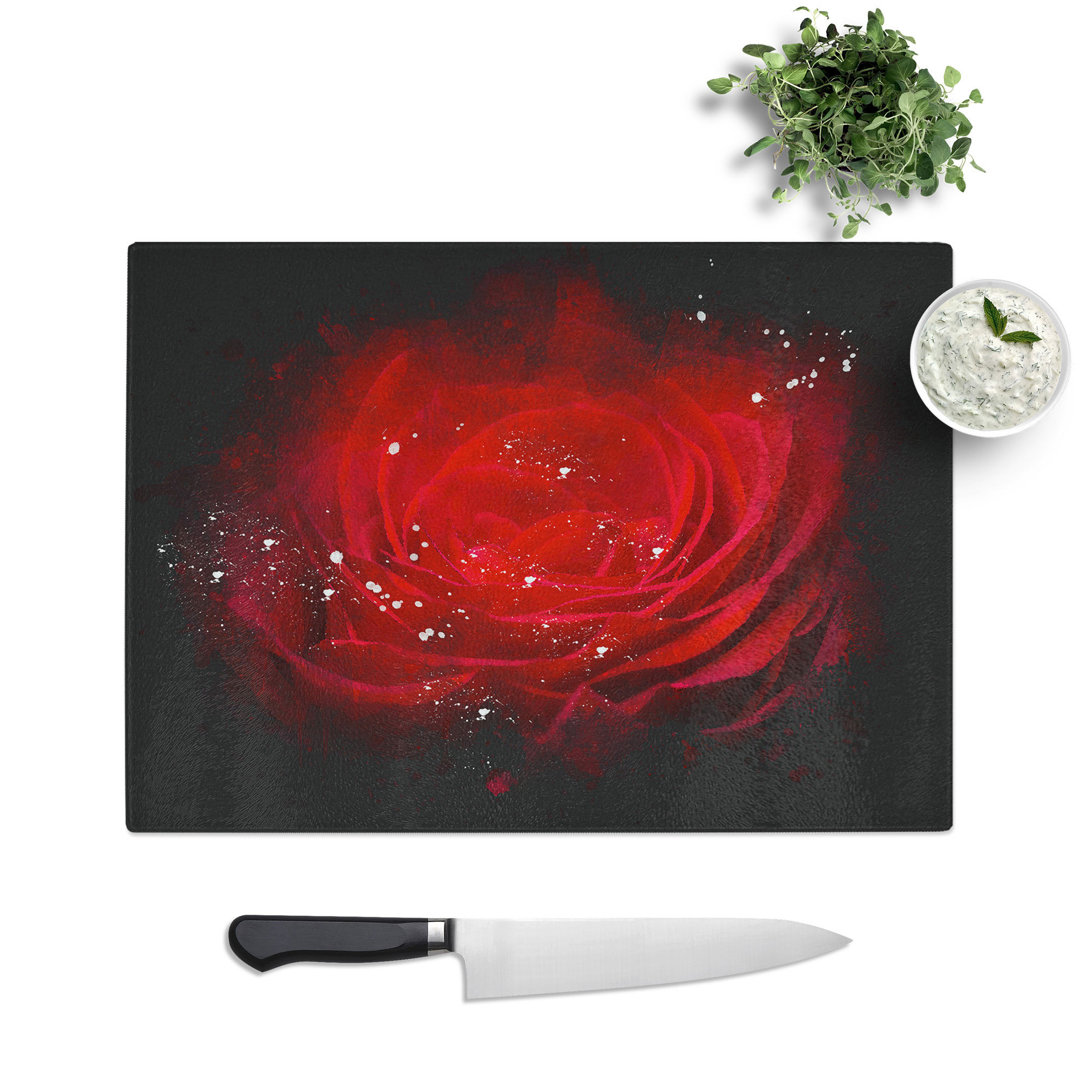 Rose Flower Vol.7 Paint Splash Chopping Board