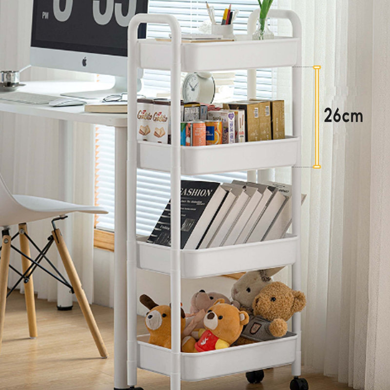 Barbonne 100cm H x 36cm W Utility Cart, Black