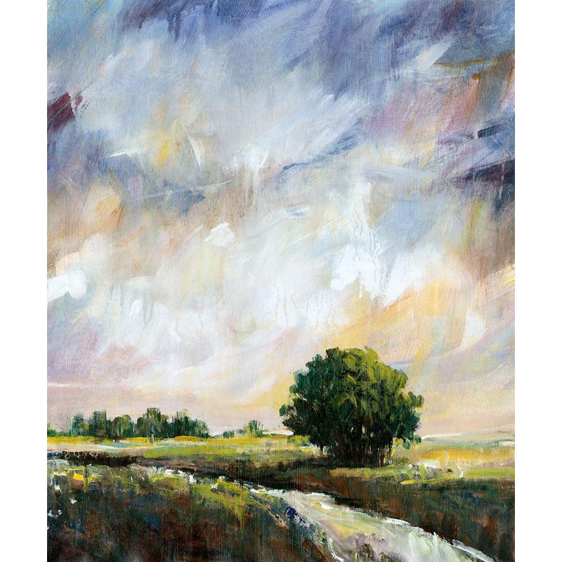 «Red Barrel Studio®», art sur toile tendue par Tim Gallery, titré: Amber Glow II, H 28 po x l 38 po