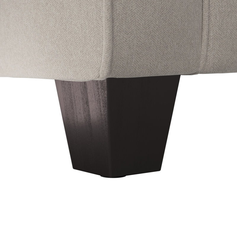 Alitza Upholstered L-Shaped Sectional Symmetrical, Beige, 35.74" H x 87" W x 87" D