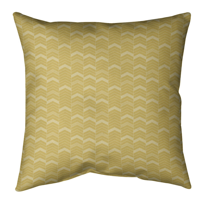 Housse de coussin Rhonda, 14 po x 14 po, Jaune uni, Polyester filé