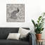 «Peacock Garden III BW» par Miranda Thomas - reproduction sur toile flottante
