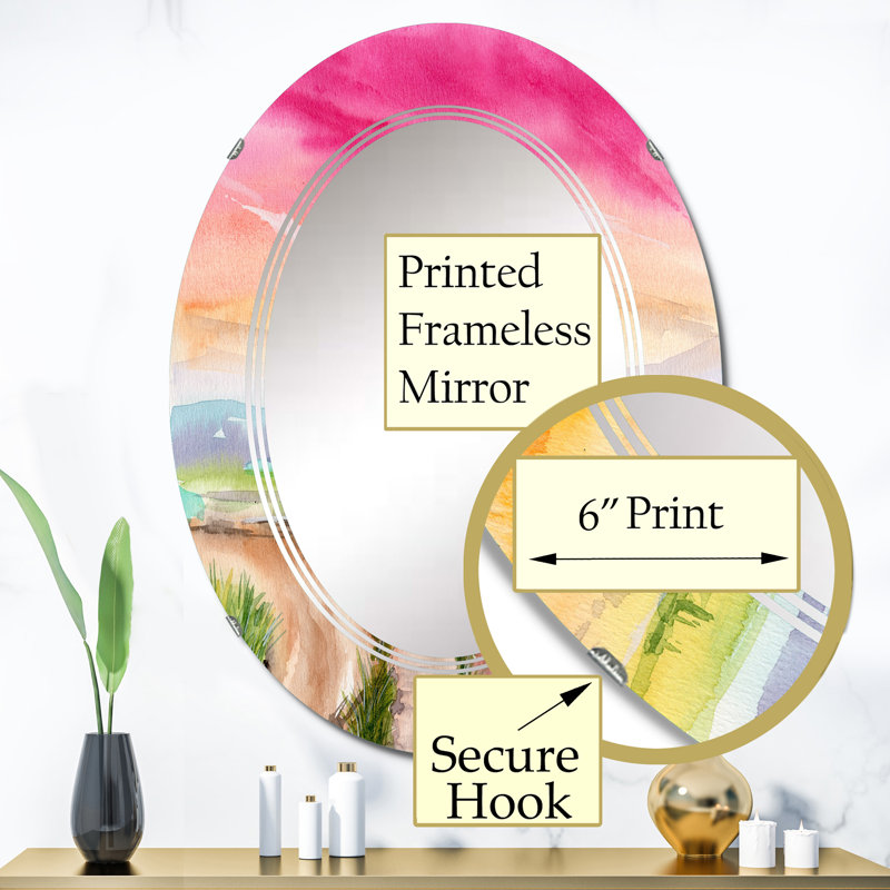 Miroir de salle de bain sans cadre, 36 po x 24 po
