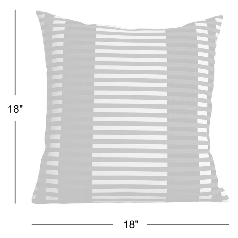 Coussin décoratif Jason Sunset, 18 po x 18 po, Polyester / bourre de polyester