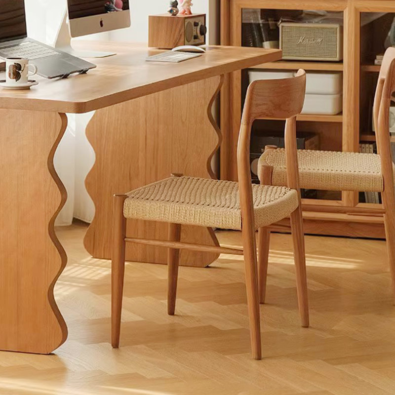 Ensemble de 2 chaises de salle à manger en bois massif Klin 