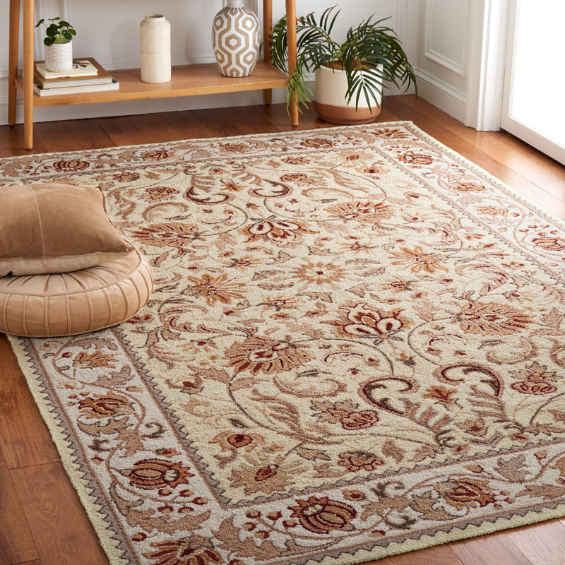 Suisun Hand Hooked Performance Oriental Rug, Rectangle 6' x 9'