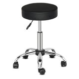Adjustable Height Ergonomic Lab Stool with Footring Wheels