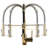 Single Lever Black And Gold Kitchen Sink Faucet With Pull Down - Brass Material, Spot Treatment, Simple Installation Process In Construction For Reliability, Smooth Water Flow, Easy Kit