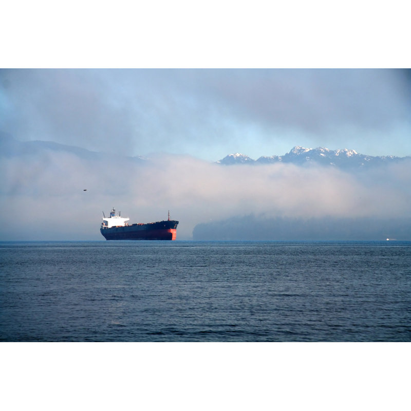 Clontz Clontz Ship Seen From Distance - Wrapped Canvas Print, 30cm H x 46cm W x 3.8cm D