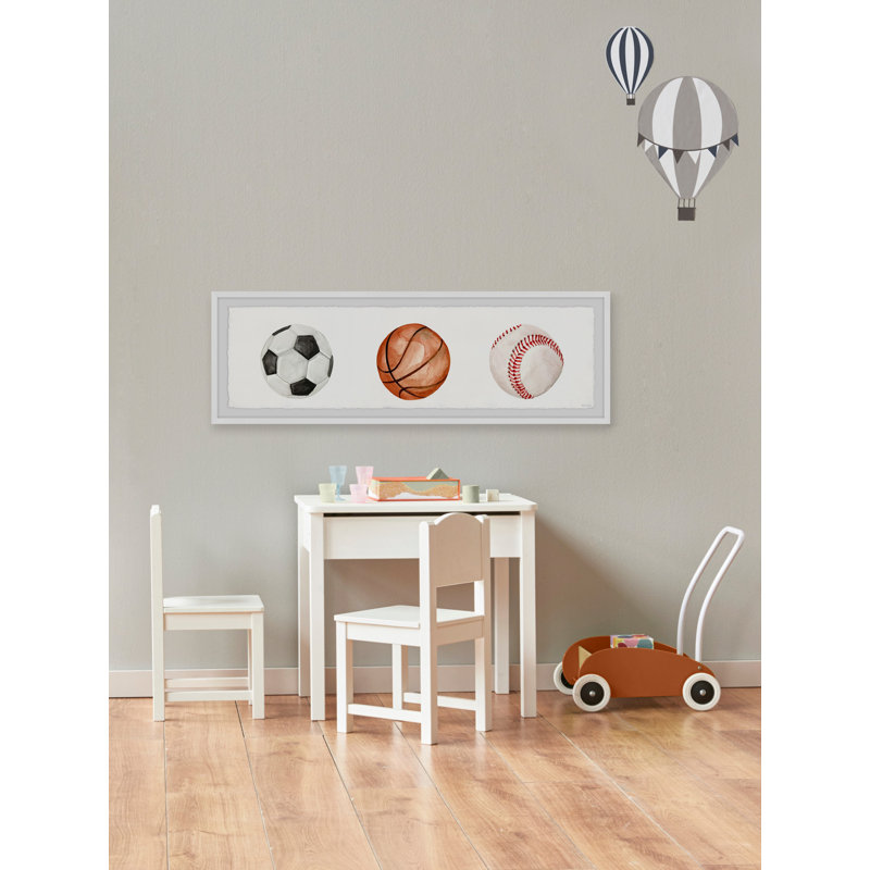 «Menthe Relax and Play Ball», reproduction encadrée, H 10 po x l 30 po x P 1,5 po