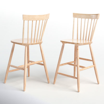 Stacee Solid Wood Counter Stool