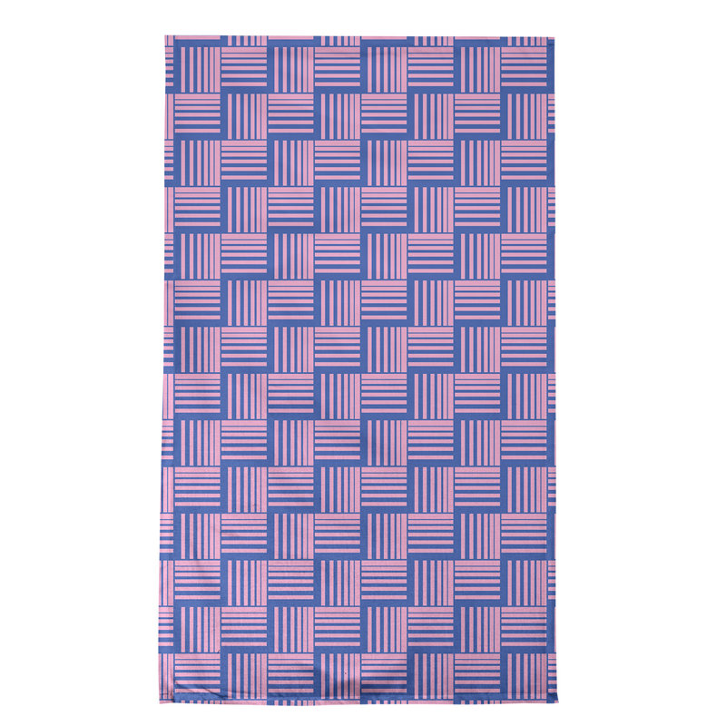 Jaya Tea Towel Kitchen Towel, Blue Lotus/Pink, Poly Twill